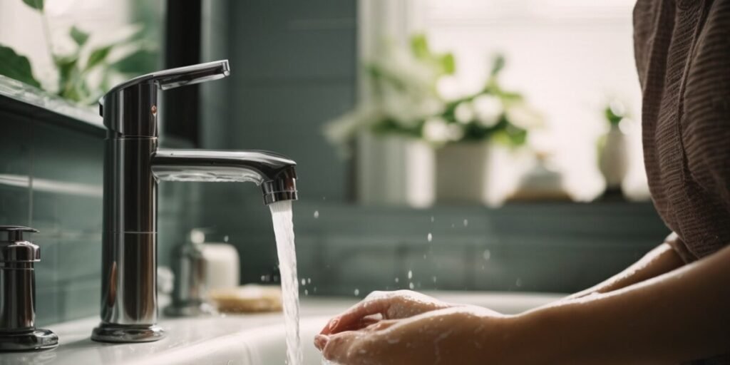 making wudu washing hands