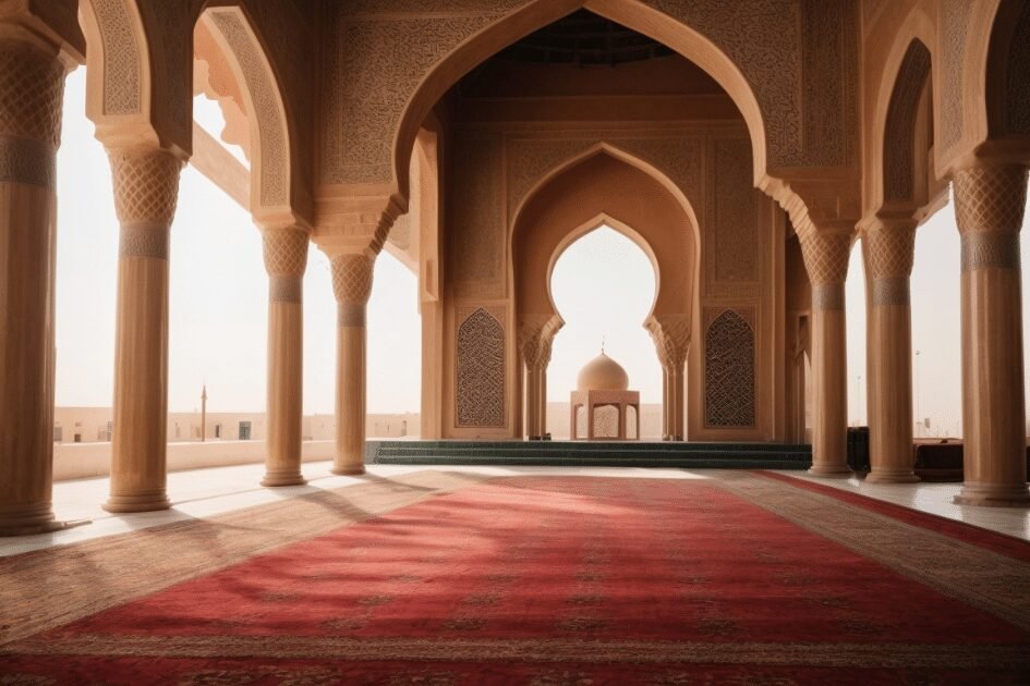 picture of mosque from inside