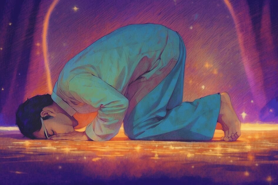 prostration or sujood position